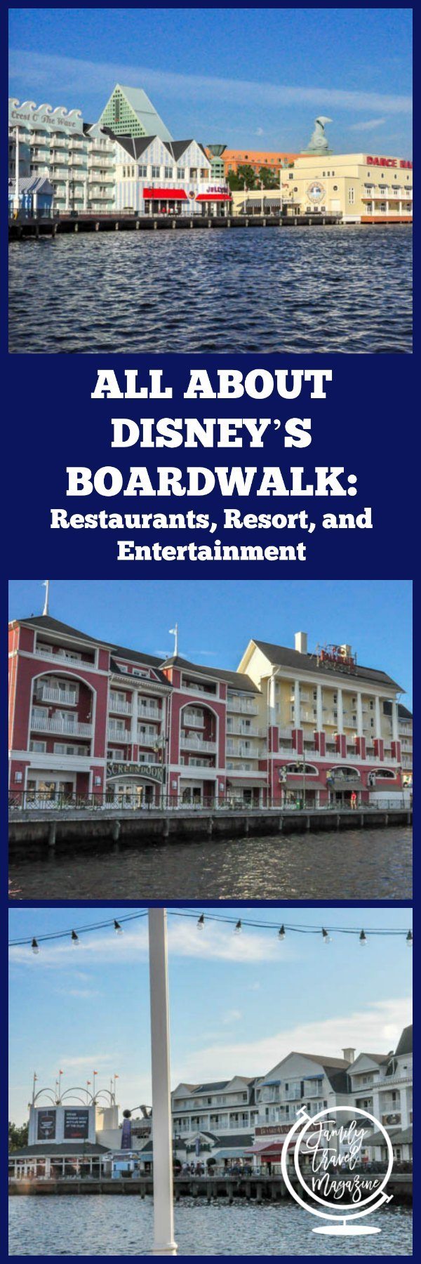 All about Disney's Boardwalk, including the Boardwalk Inn, Disney Boardwalk restaurants, and the location of the Boardwalk.