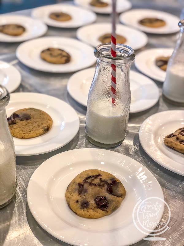 Chocolate chip cookies and milk 