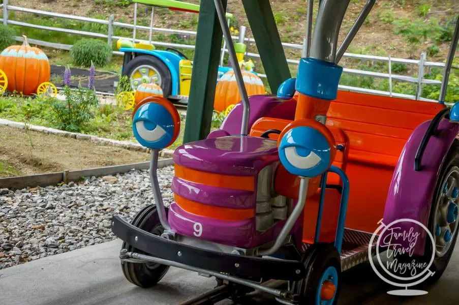 Tractor ride at Story Land 