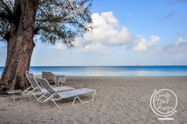 Beach chairs on Grand Cayman 