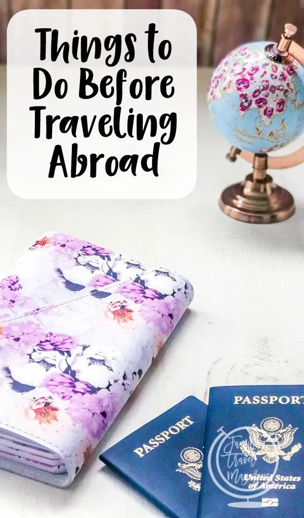 Passports with notebook