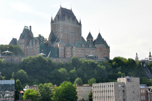 Chateau Frontenac from waterfront 