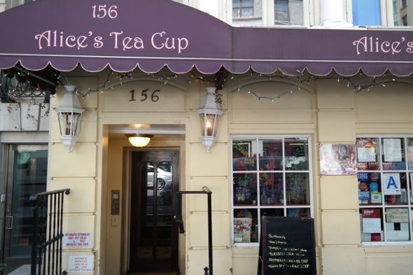 The exterior of Alice's Tea Cup
