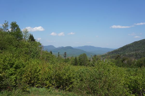 White mountains in the summer 