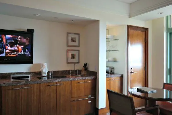 A kitchen at the Reef Tower Atlantis