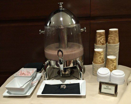 Hot Chocolate at the Bostonian Hotel Lobby