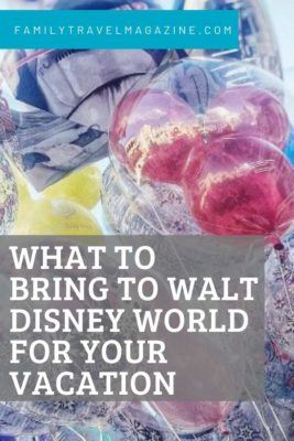 What to bring to Disney World on your family vacation, including autograph books, backpacks, water bottles, costumes, and more. 