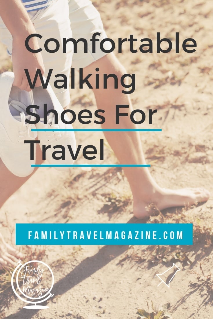 My favorite comfortable stylish walking shoes for travel, including sandals and boots.
