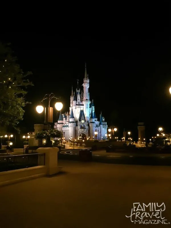 Cinderella Castle at night