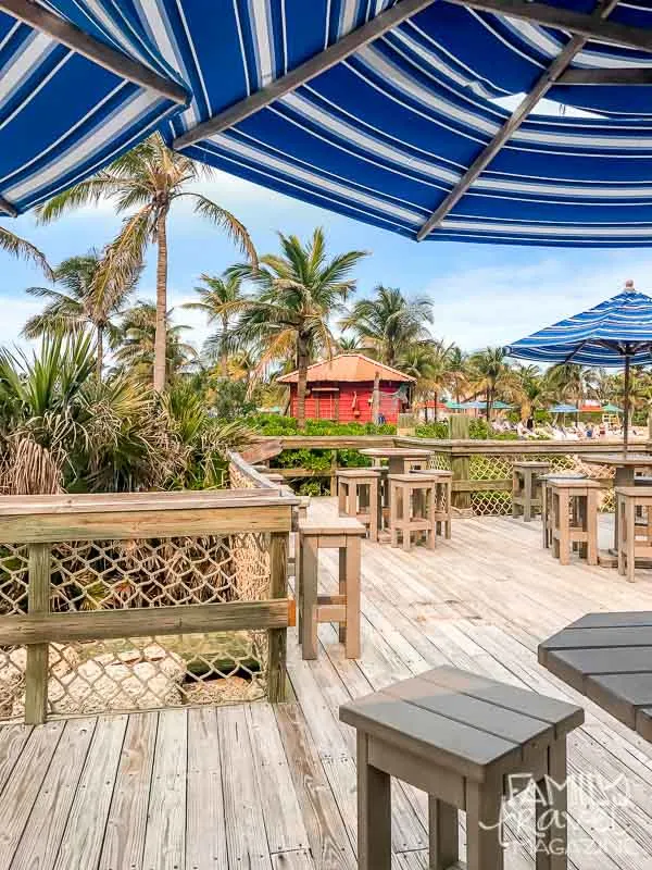 Beach bar at Castaway Cay 