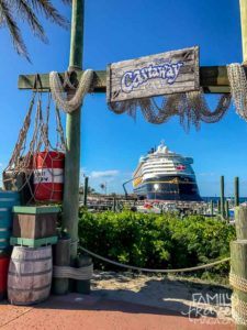 The Disney Wonder at Castaway Cay