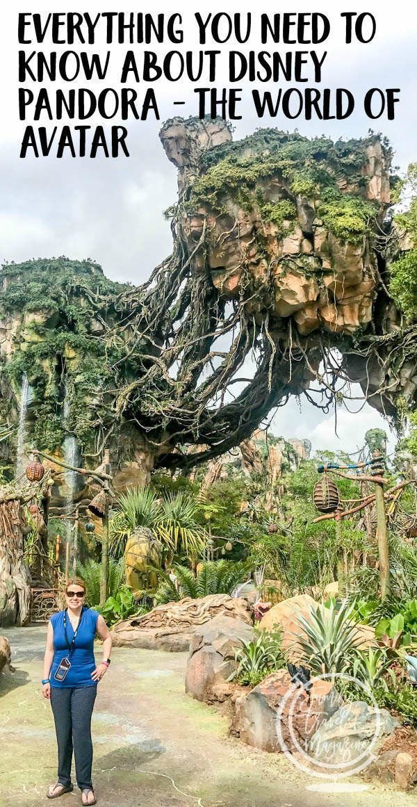 Jodi in front of Pandora floating rocks