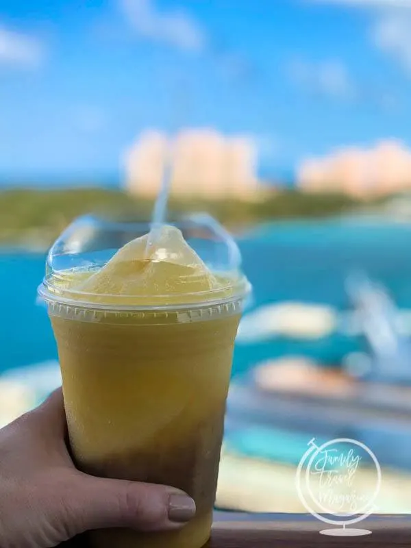 Dole Whip with rum on the Disney Cruise Line