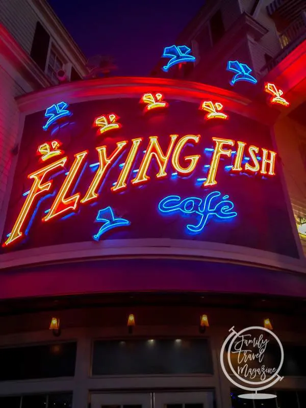 Sign for the Flying Fish Cafe 