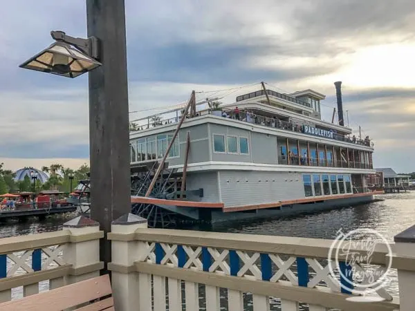 Paddlefish exterior  in an old paddleboat