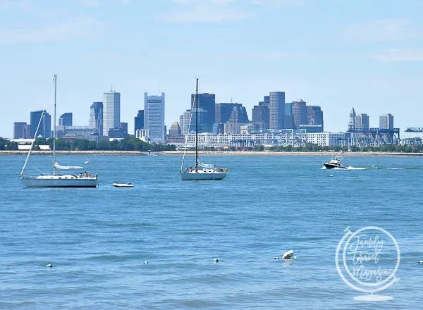 Boston waterfront with boats 