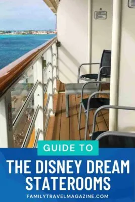 Disney Dream verandahs overlooking Castaway Cay