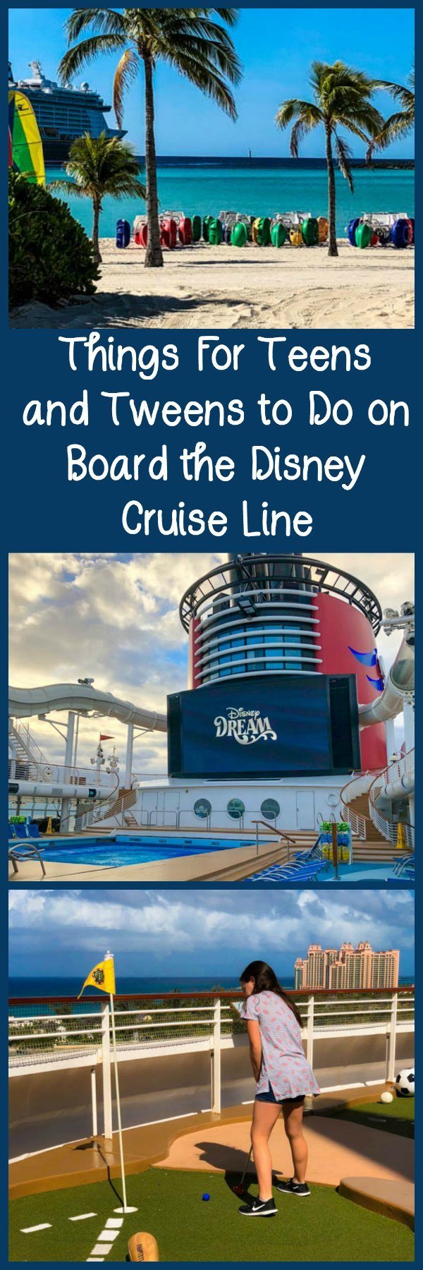 Things to Do on a Disney Cruise with Teens and Tweens, including teen clubs, Castaway Cay activities, the sports deck, movies, shows, and more. 