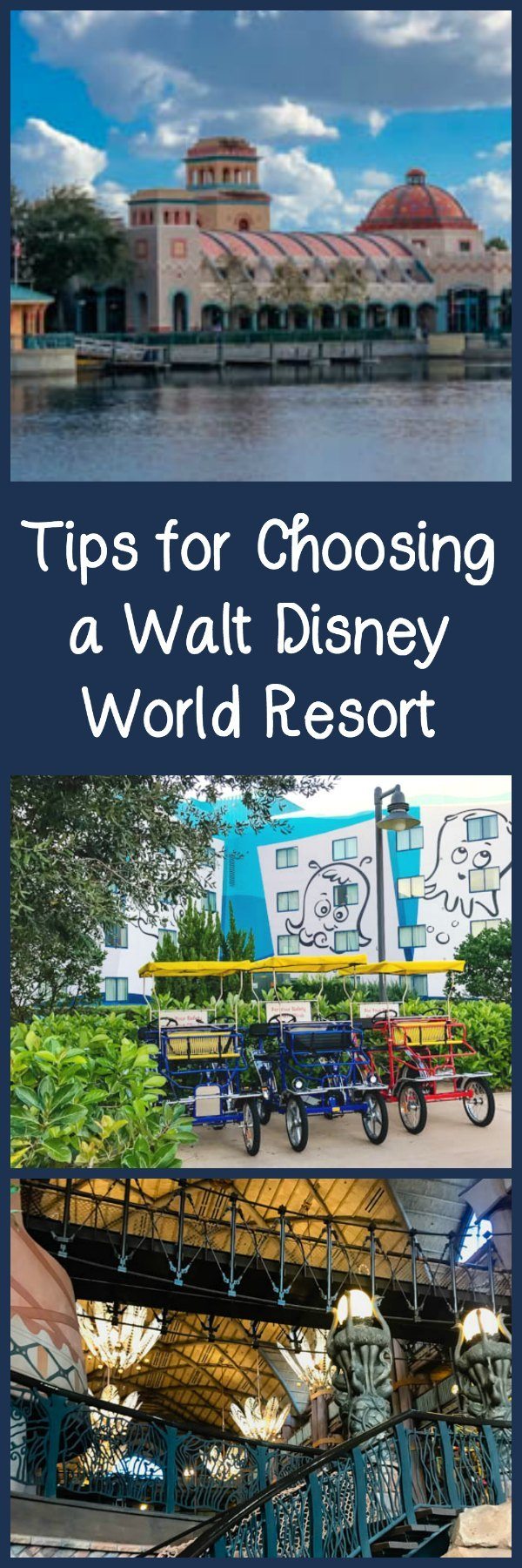 Tips for choosing a Walt Disney World Resort hotel, including factoring in your budget, travel plans, and more.