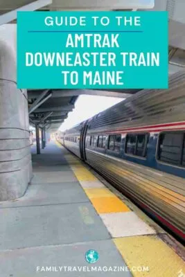 Train along platform