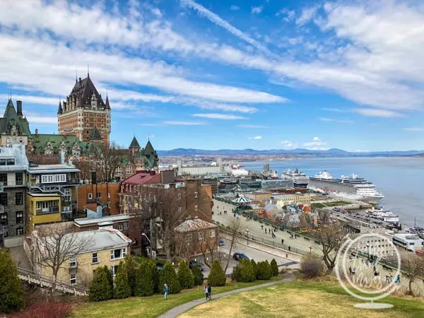 The Chateau Frontenac from a distance