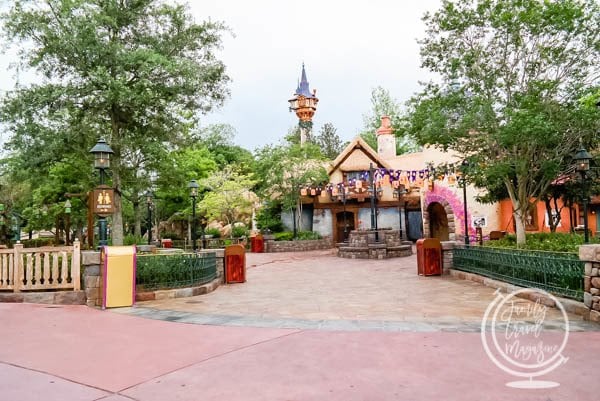 The Magic Kingdom Tangled Rest Room area