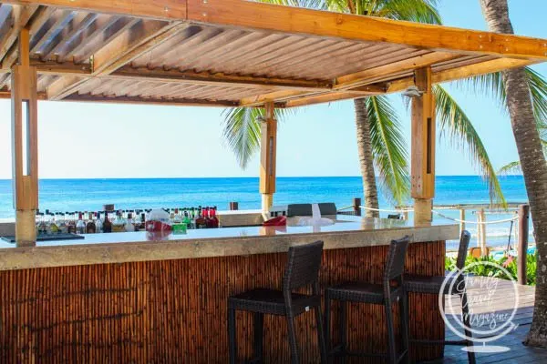 The beach bar in Akumal 