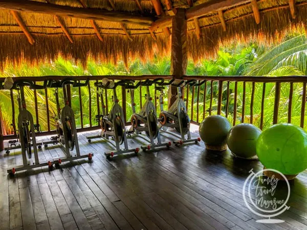 Fitness room at Akumal