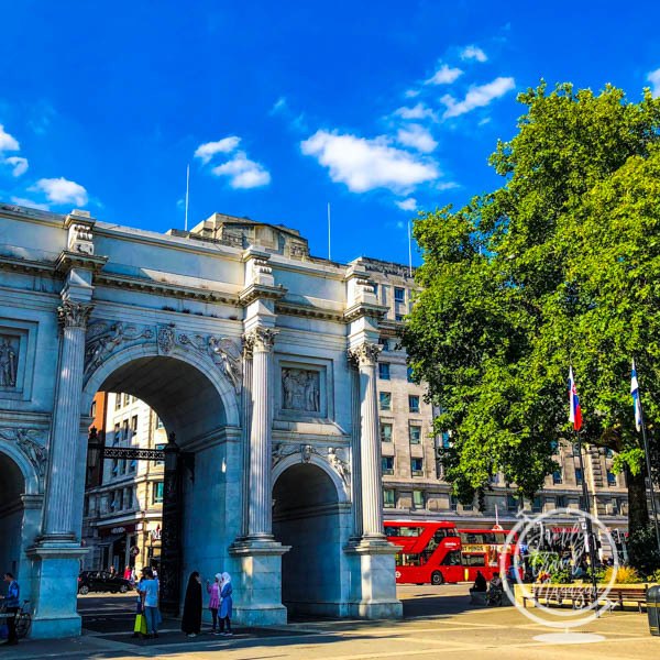 Marble Arch in London at Hyde Park