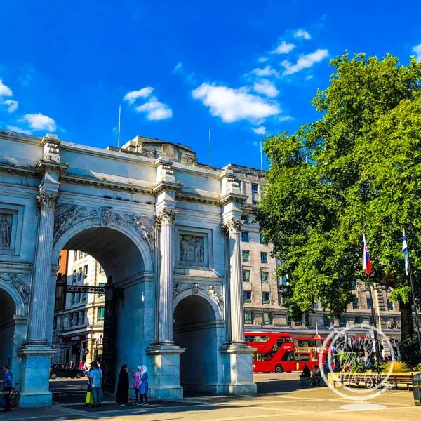 Marble Arch in London at Hyde Park
