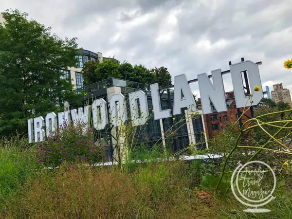 Ironwoodland Sign on the High Line