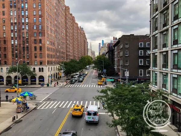 Street view from the High Line