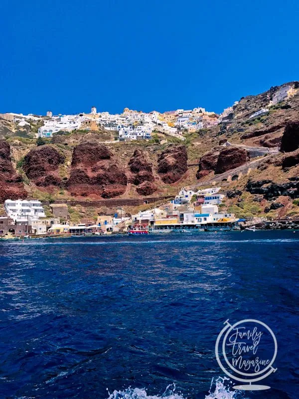 A beach in Santorini