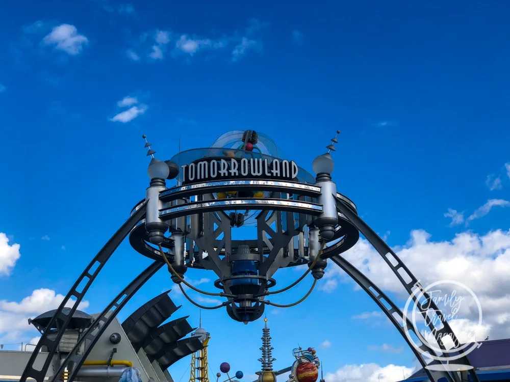 Tomorrowland Entrance, home of some of the best Magic Kingdom rides