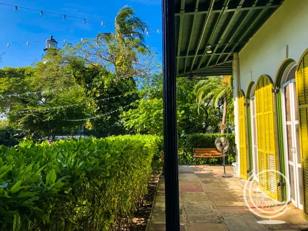 Hemingway Home with Lighthouse in the background