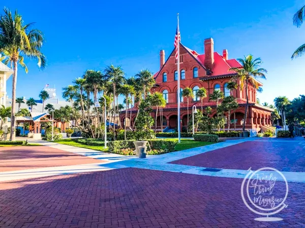 Red building exiting Key West cruise port