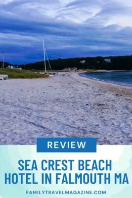 sandy beach at sunset with blue/purple sky