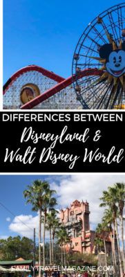 There are some small and large differences between Disneyland and Disney World. If you are familiar with one of the parks but not the other, here's what you need to know about the differences. 