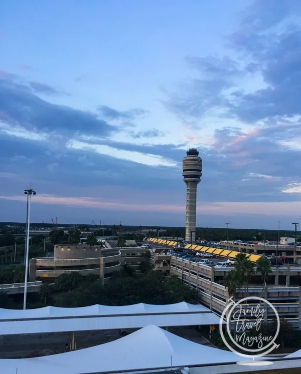 The exterior of Orlando International Airport