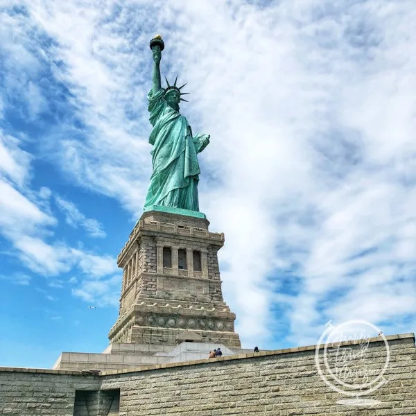 The Statue of Liberty from the base