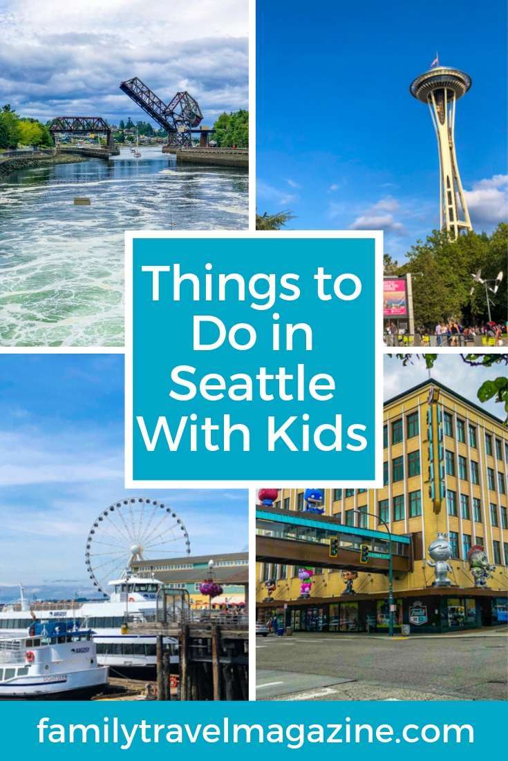 Things to do in Seattle with kids, including the Space Needle, Pike Place, Ballard Locks, Seattle Aquarium, boat cruise, and much more. 
