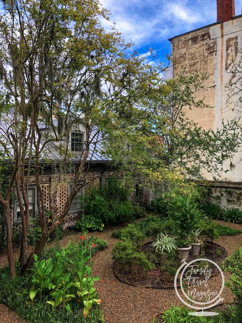 The garden at the Juliette Gordon Low birthplace. 