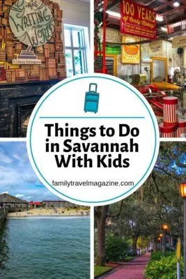 Things to do in Savannah GA with kids including the Juliette Gordon Low birthplace, Tybee Island, City Market, and more.