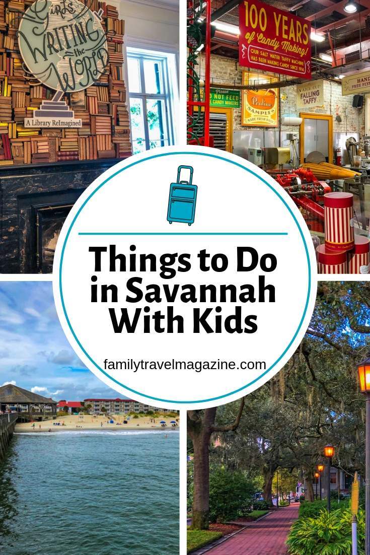 Things to do in Savannah GA with kids including the Juliette Gordon Low birthplace, Tybee Island, City Market, and more.