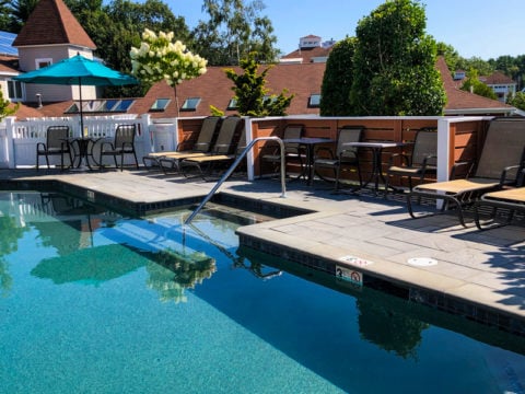 Outdoor pool at the Meadowmere