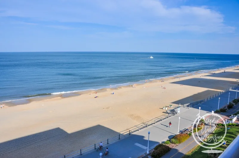 Virginia Beach boardwalk from above 