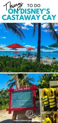 If you are traveling on a Disney Cruise Line Bahamian or Caribbean itinerary, Disney's Castaway Cay will probably be one of your tops. This post contains everything you need to know about Castaway Cay, including tips and activities such as snorkeling and renting a cabana.