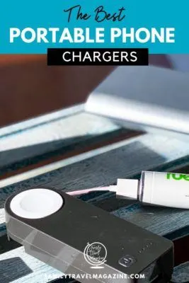 The best portable phone chargers so that you can keep your phone charged on the go. Includes chargers with cords and suitcases with built in chargers. 