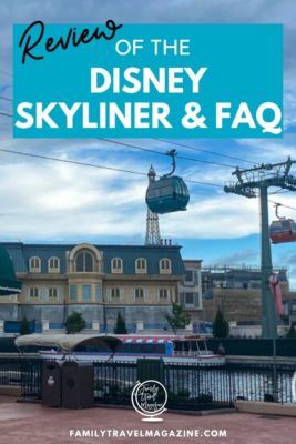 A review of the Disney Skyliner and frequently asked questions, including information about the gondolas, and what Disney World resort hotels offer Skyliner stations.