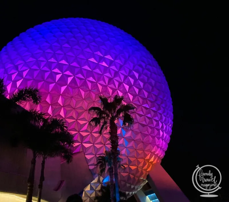 Epcot at night